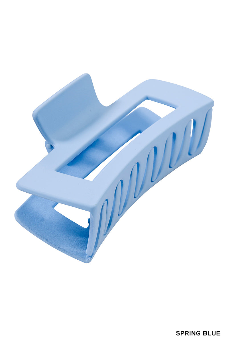 Rectangle Hair Claw Clip (4") | Spring Blue