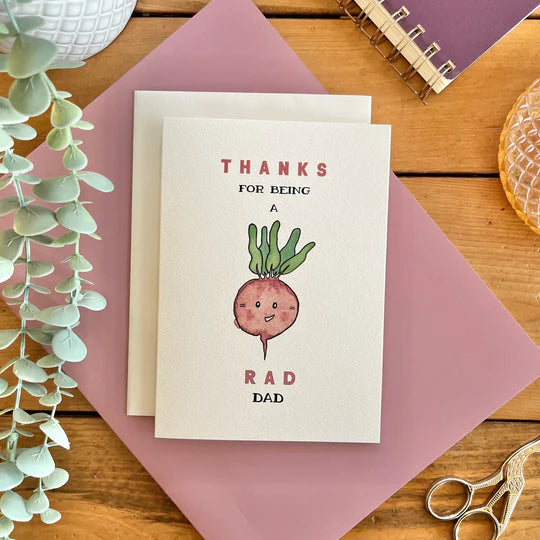 Thanks For Being a Rad Dad (Radish) | Card