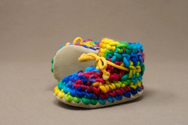 Padraig Baby Slippers | Rainbow