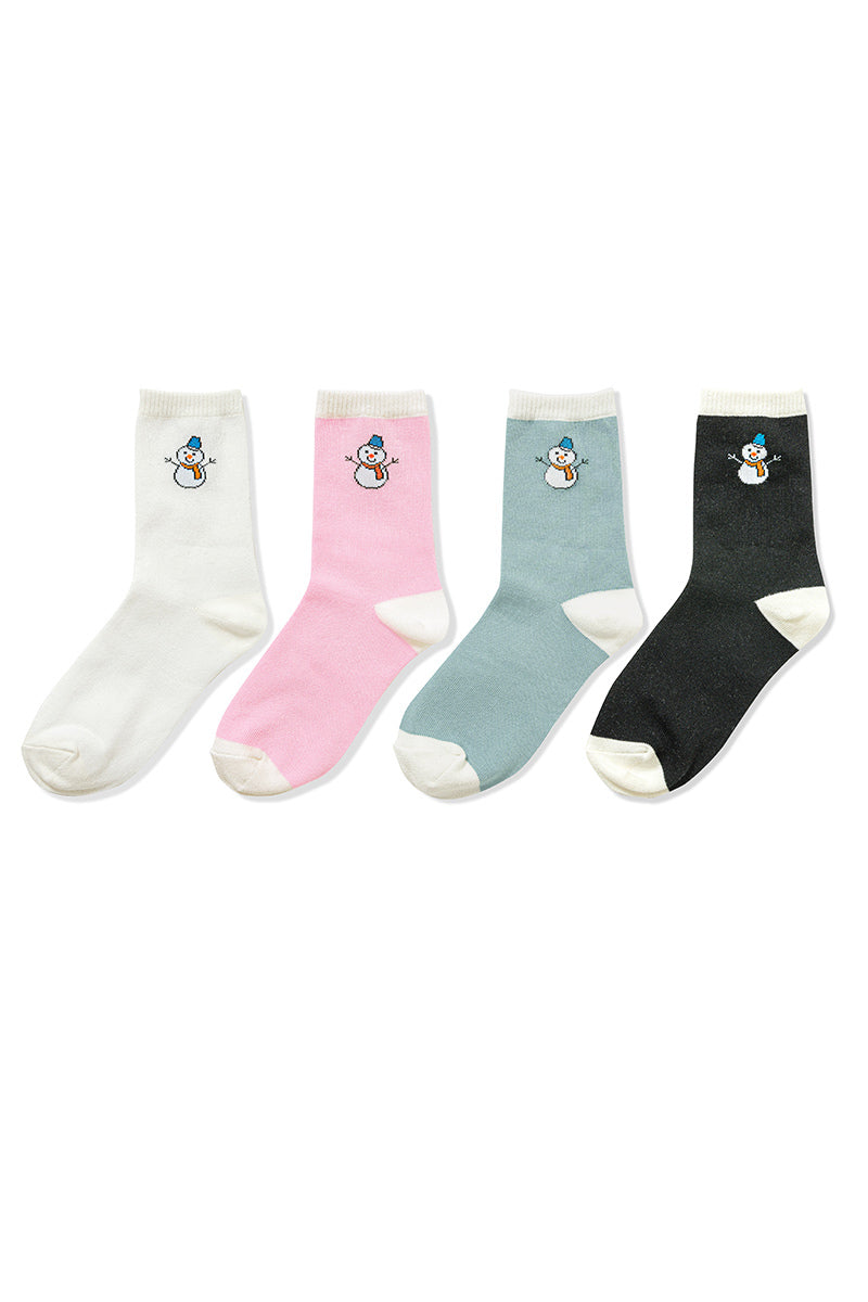 ❄️ Frosty Fun | Snowman Socks, 6 Pairs in 1 Pack | H Grey