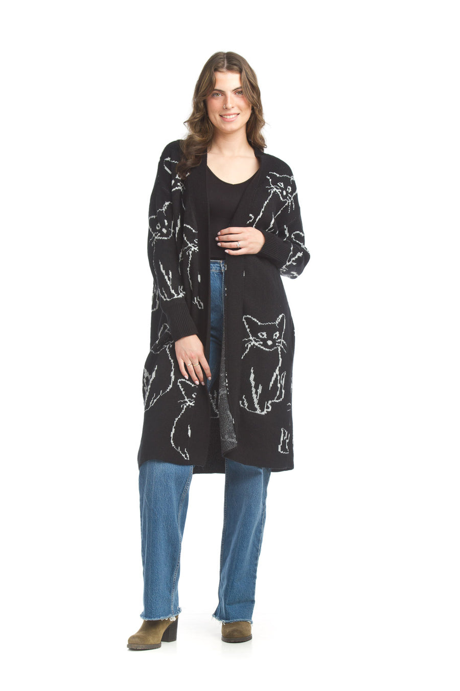 Cat Knit Coatigan