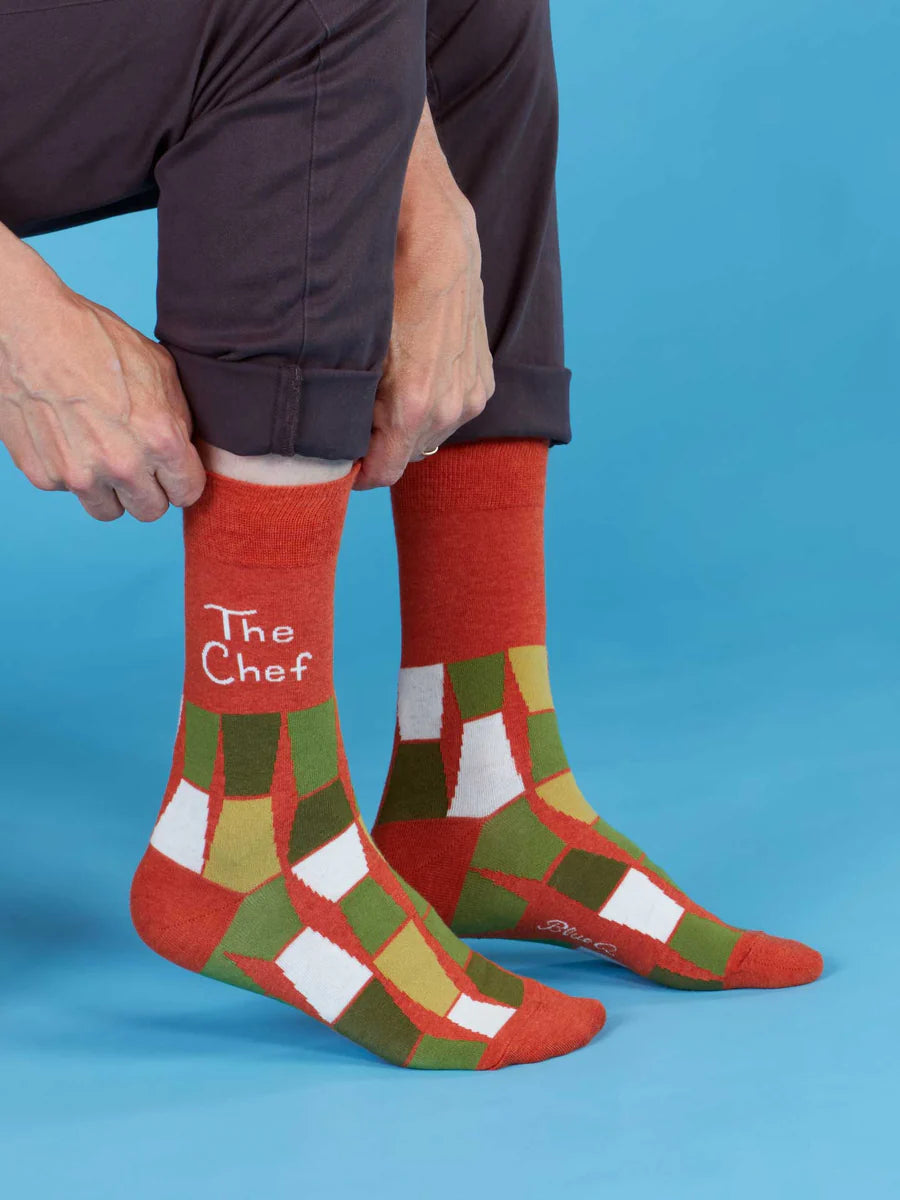 The Chef | Men's Crew Socks | Blue Q
