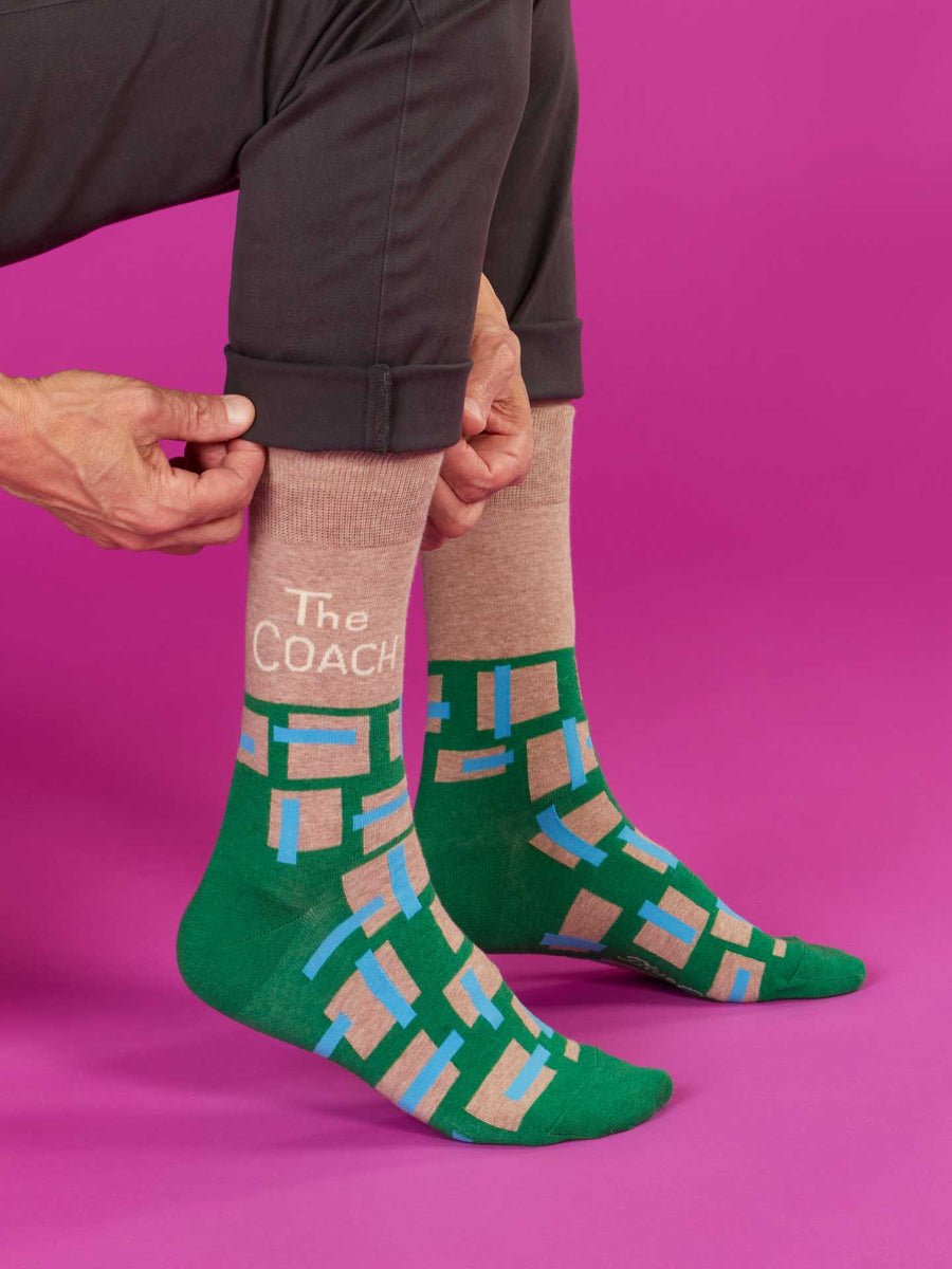 The Coach | Men's Crew Socks | Blue Q