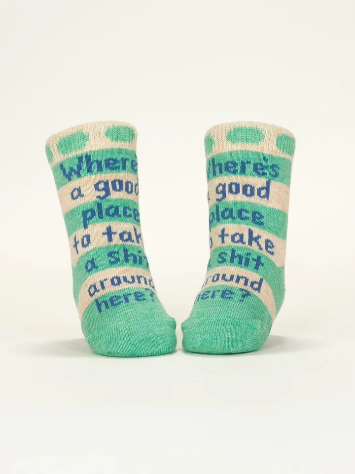 Might Save The World/ Where's A Good Place To Take A Sh*t Around Here? | Baby Socks | Blue Q