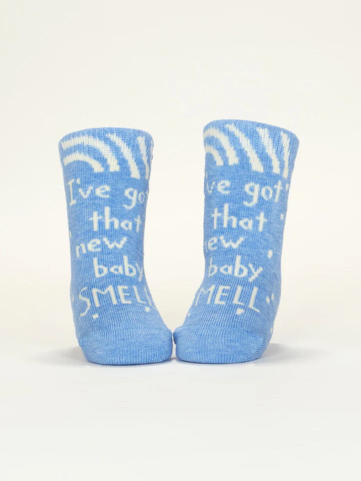 I've Got That New Baby Smell/ Try Not To F*ck Me Up | Baby Socks | Blue Q