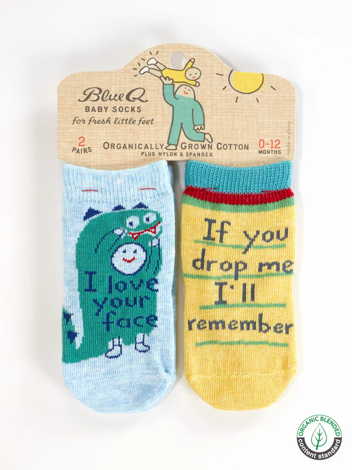 I Love Your Face/ If You Drop Me I'll Remember | Baby Socks | Blue Q