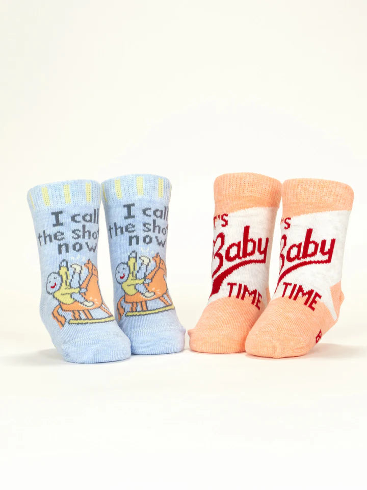 I Call The Shots Now/ It's Baby Time | Baby Socks | Blue Q