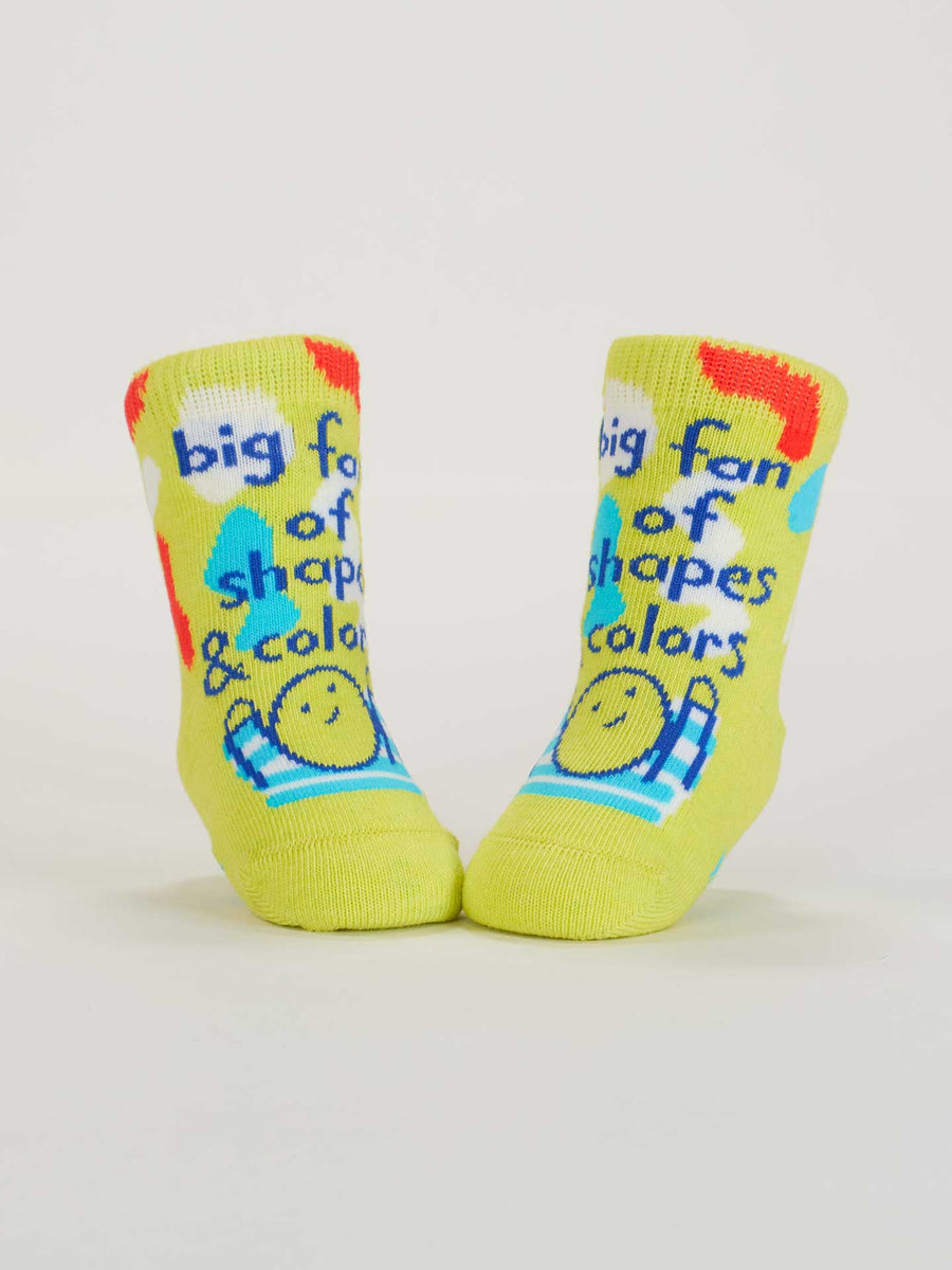 Big Fan Of Shapes & Colours/ Cool If I Throw Up On You? | Baby Socks | Blue Q