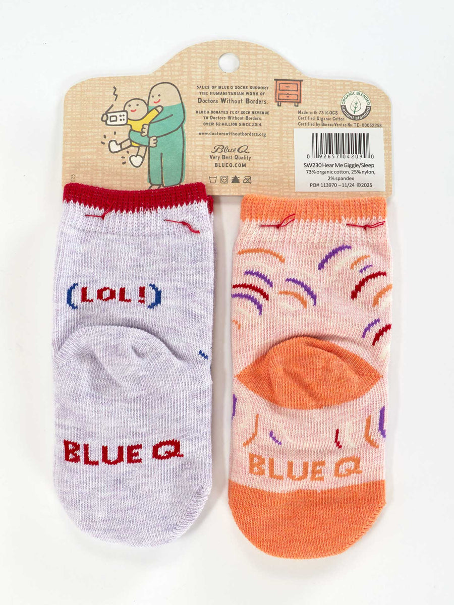 Wait 'Till You Hear Me Giggle/ Just Sleep When I Sleep | Baby Socks | Blue Q