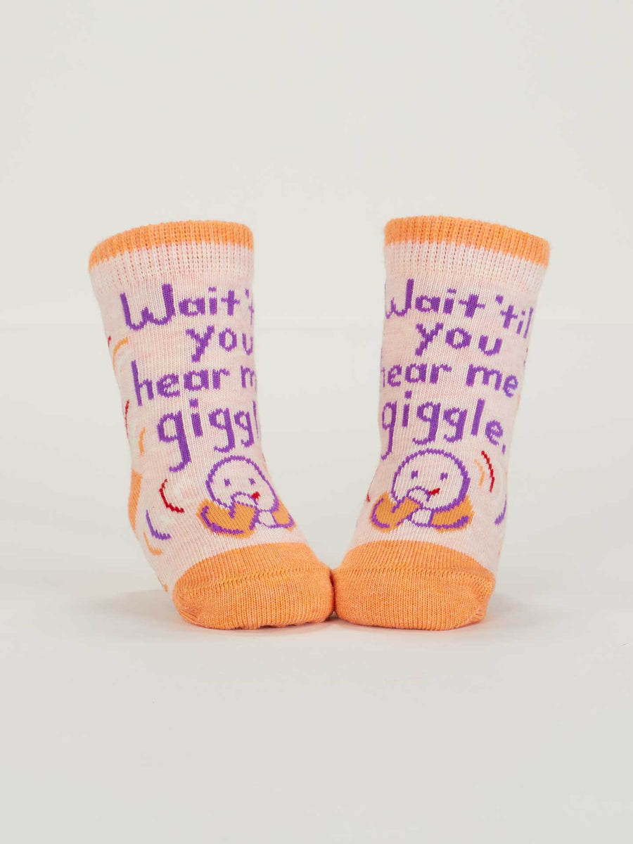Wait 'Till You Hear Me Giggle/ Just Sleep When I Sleep | Baby Socks | Blue Q