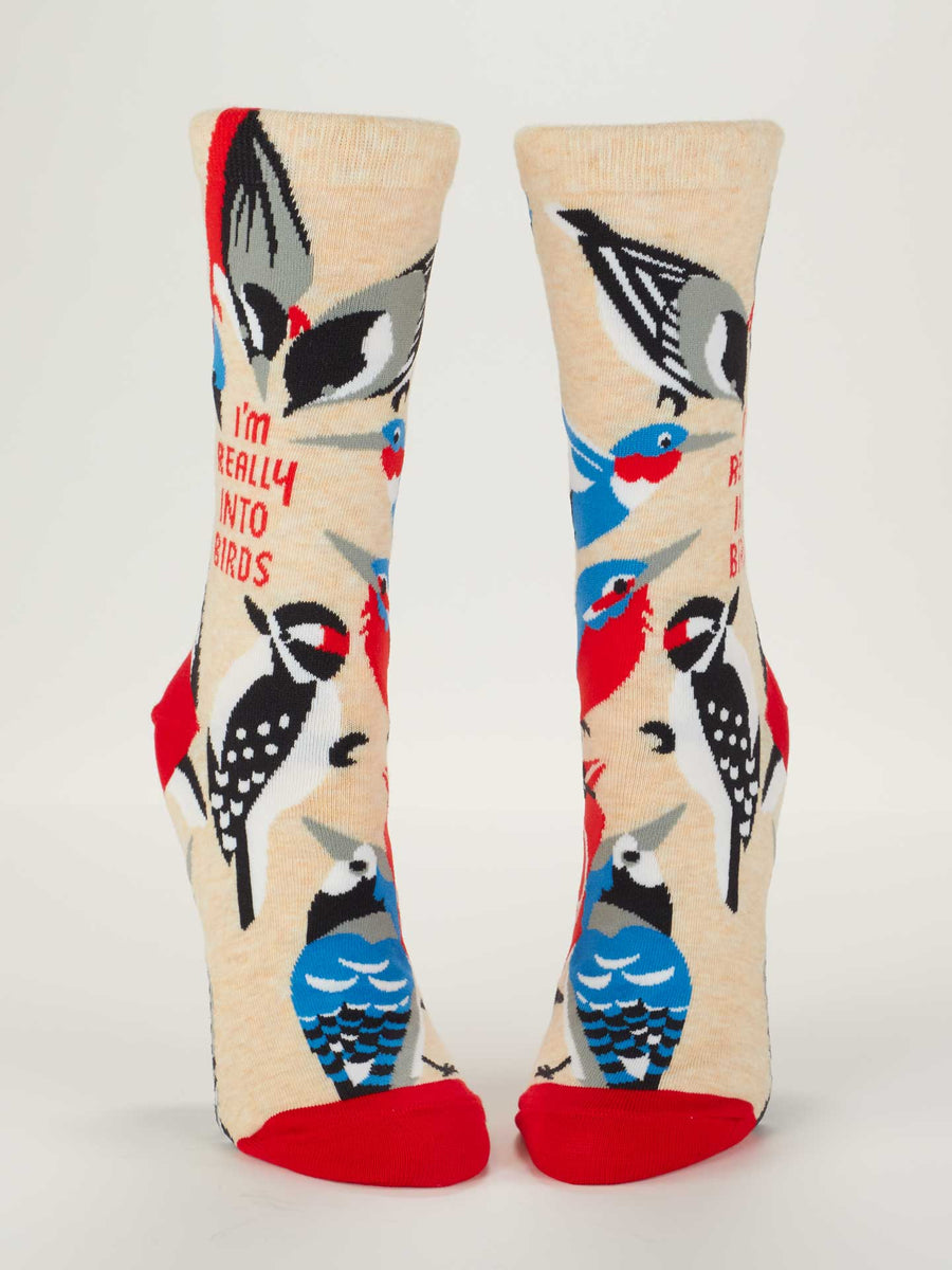 I'm Really Into Birds | Women's Crew Socks | Blue Q