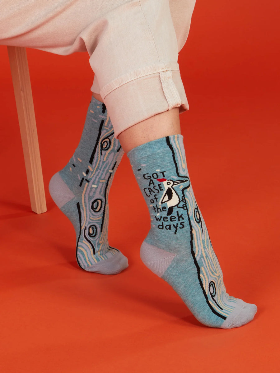 Got A Case Of The Weekdays | Women's Crew Socks | Blue Q