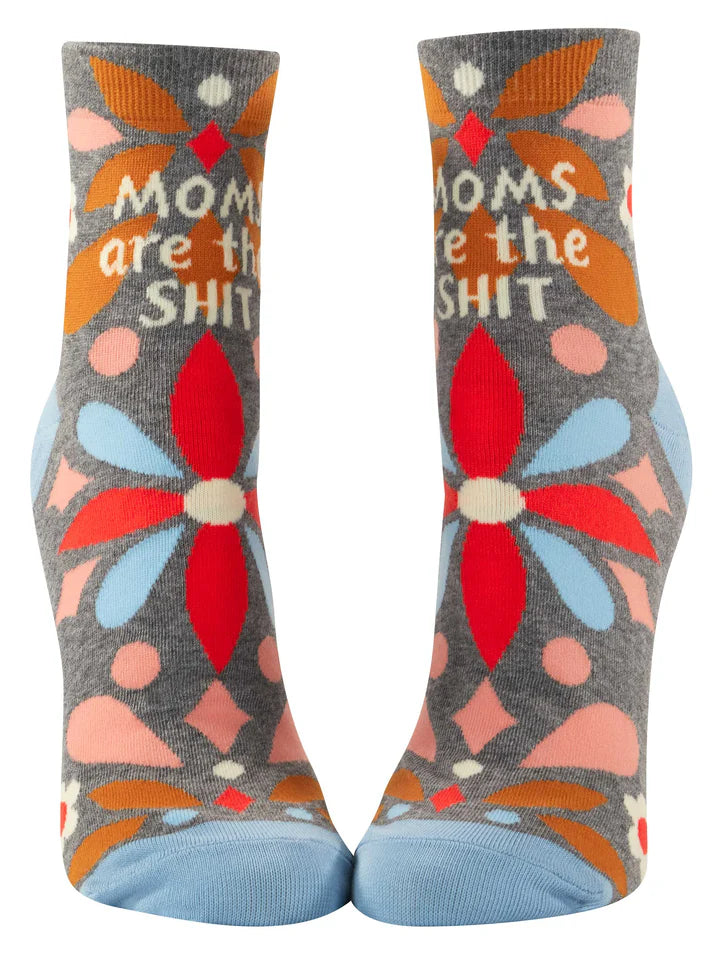 Moms Are The Sh*t | Women's Ankle Socks | Blue Q