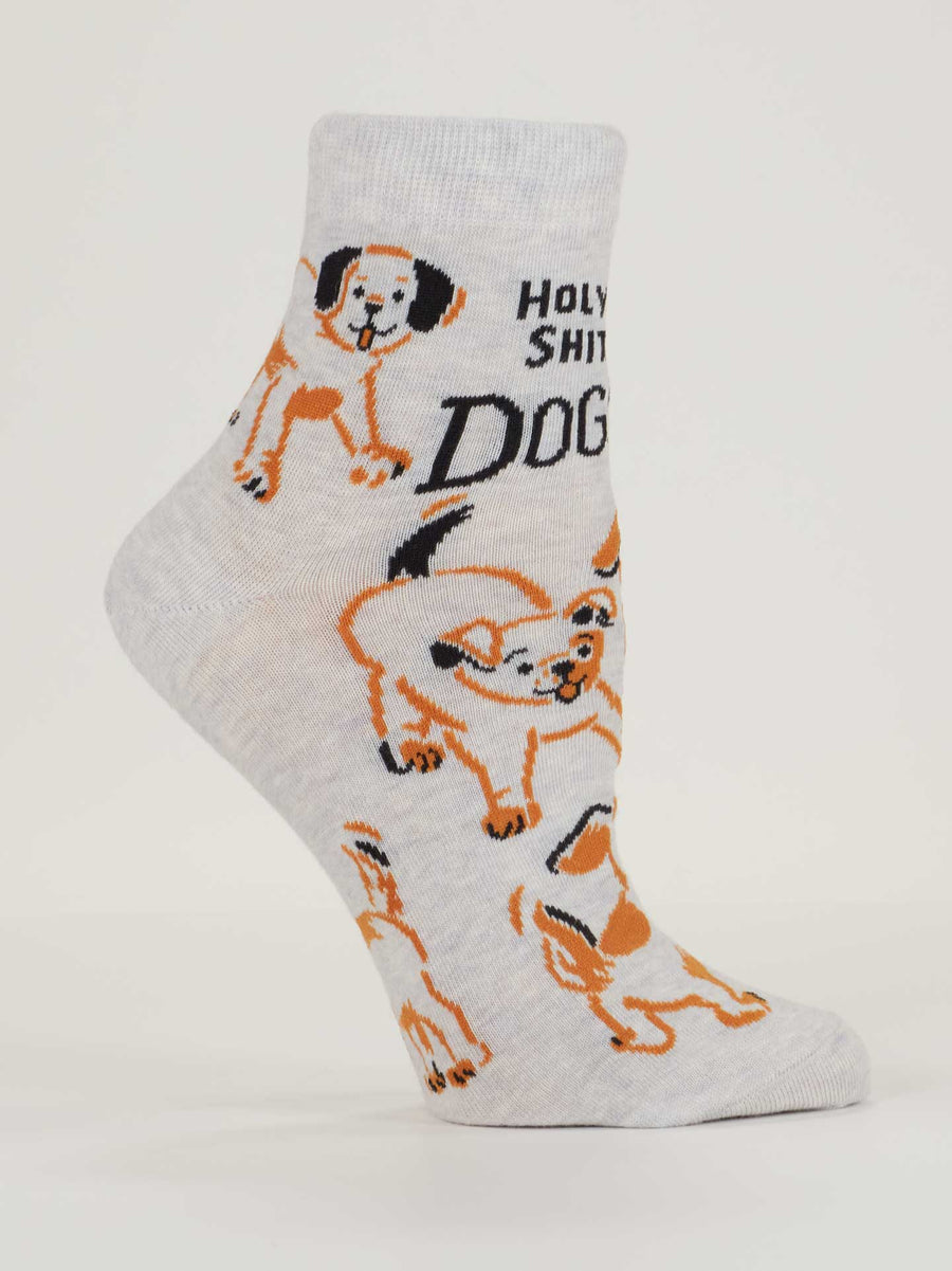 Holy Shit. Dogs! | Women's Ankle Socks | Blue Q