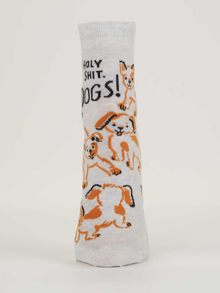 Holy Shit. Dogs! | Women's Ankle Socks | Blue Q