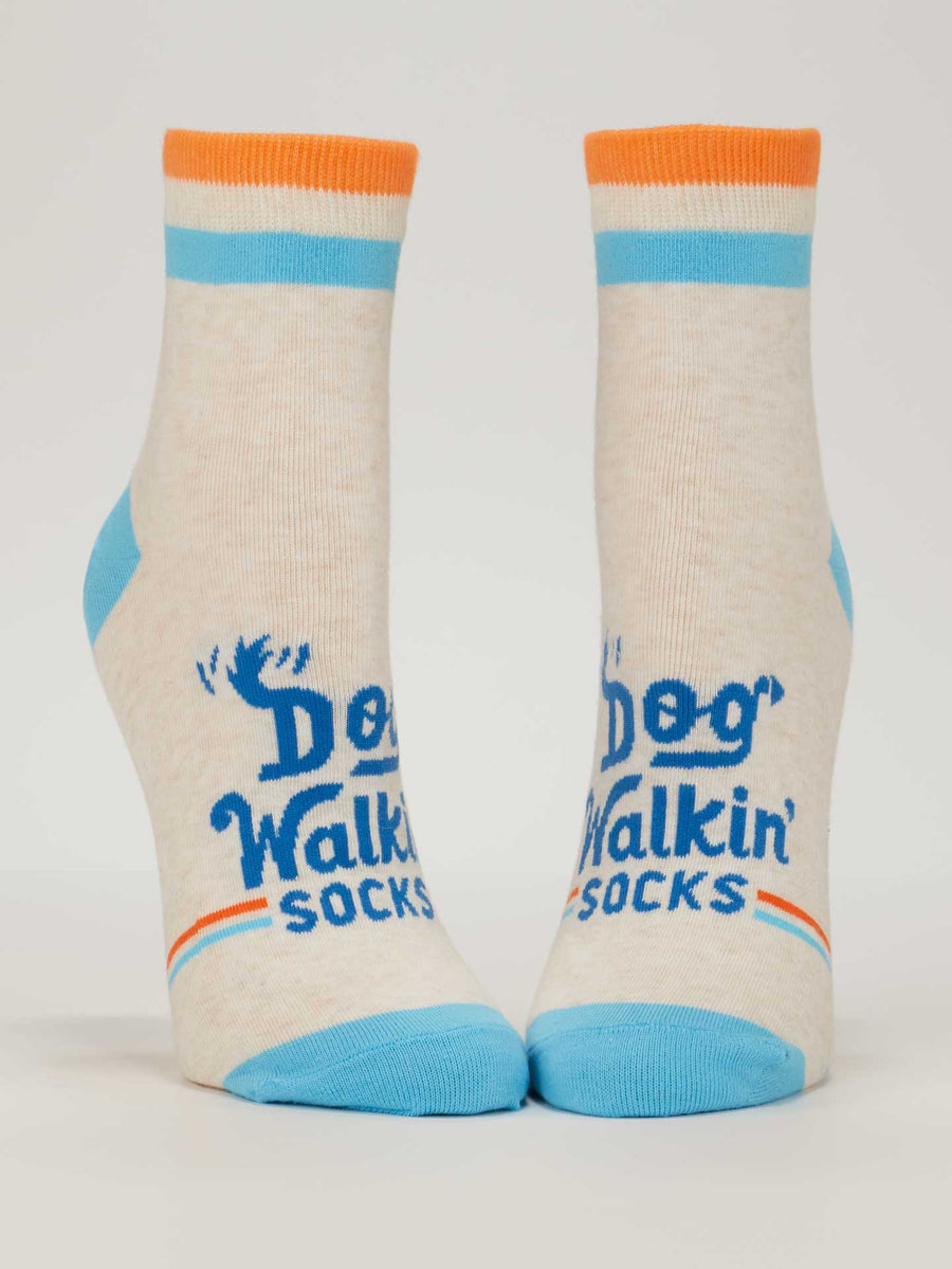 Dog Walkin' Socks | Women's Ankle Socks | Blue Q