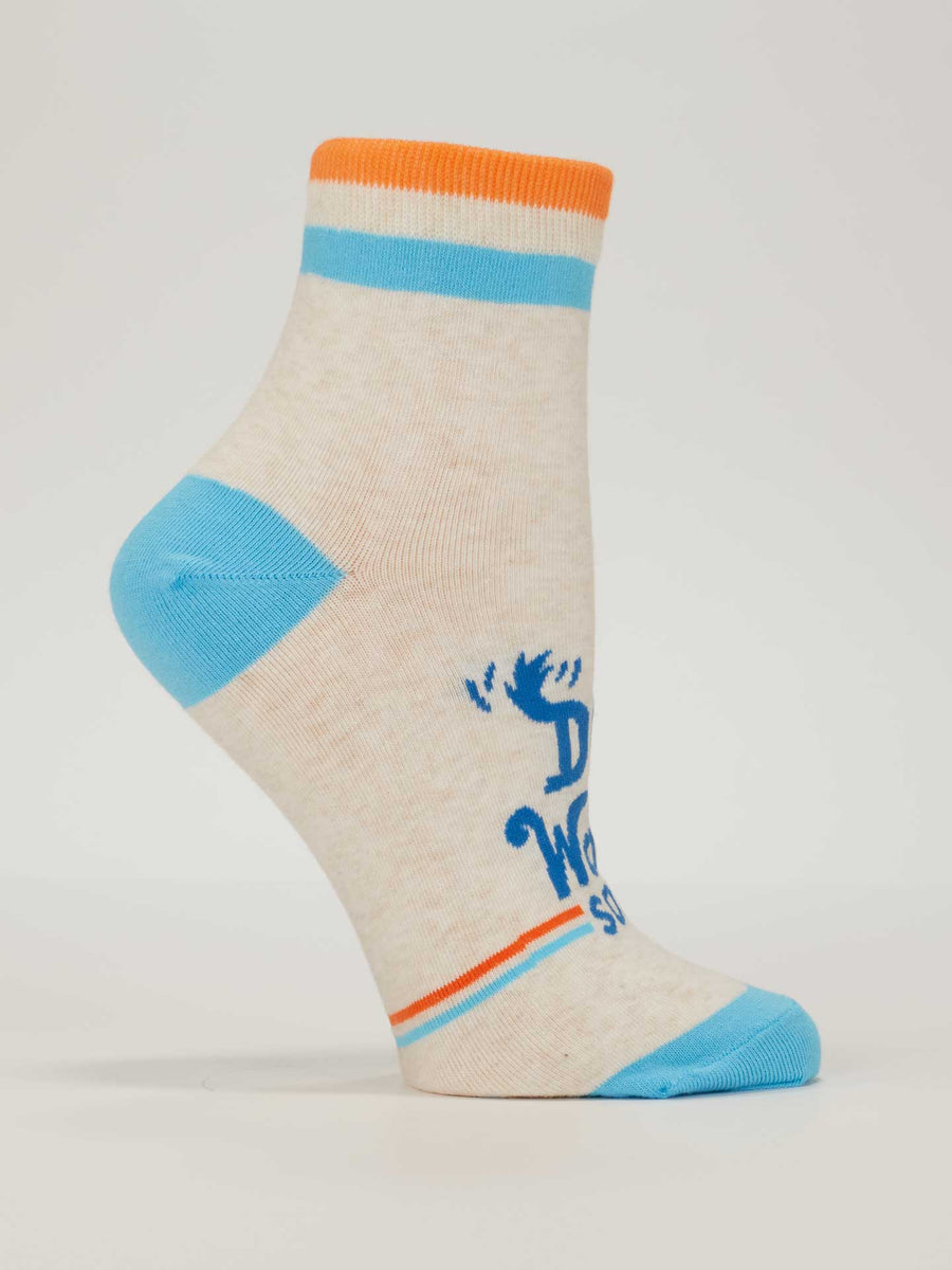 Dog Walkin' Socks | Women's Ankle Socks | Blue Q