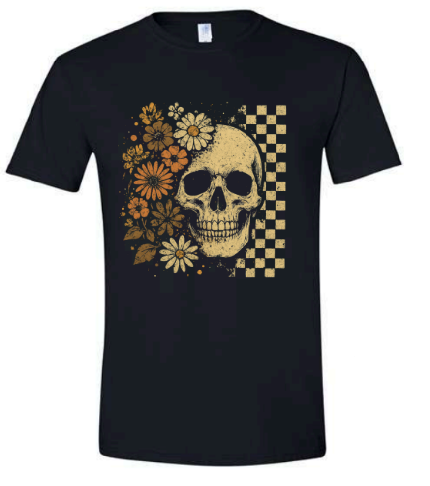 Floral Skull | Graphic Tee