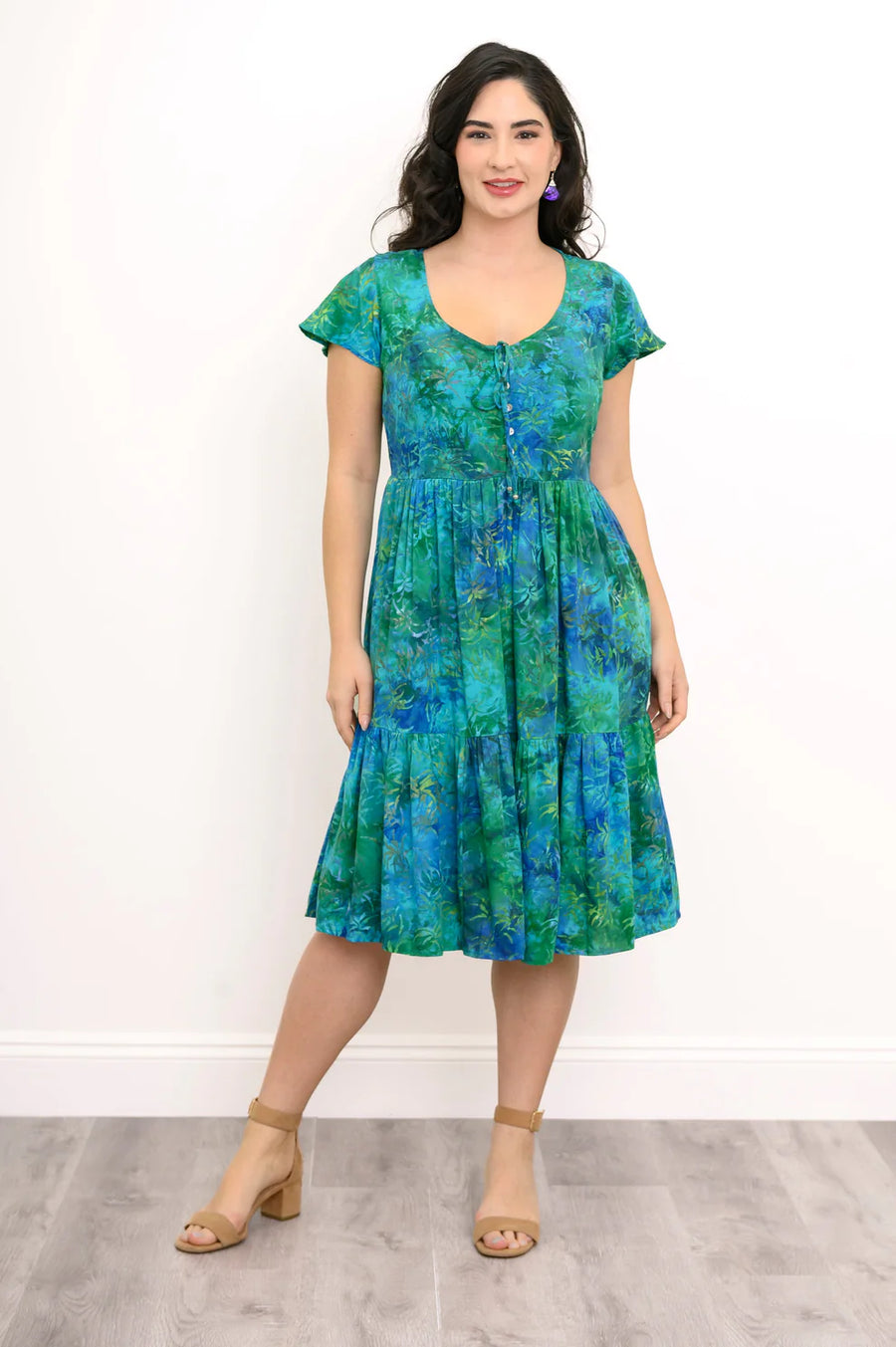 Sharpie Dress | Tropical Azure – 🍋 The Zesty Lemon Clothing Co🍋