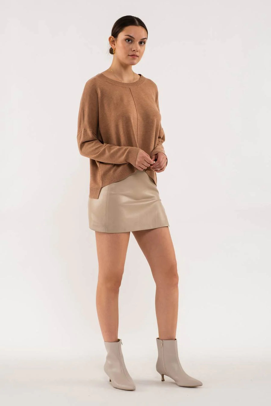 Evelyn Extended Shoulder Sweater | Sienna