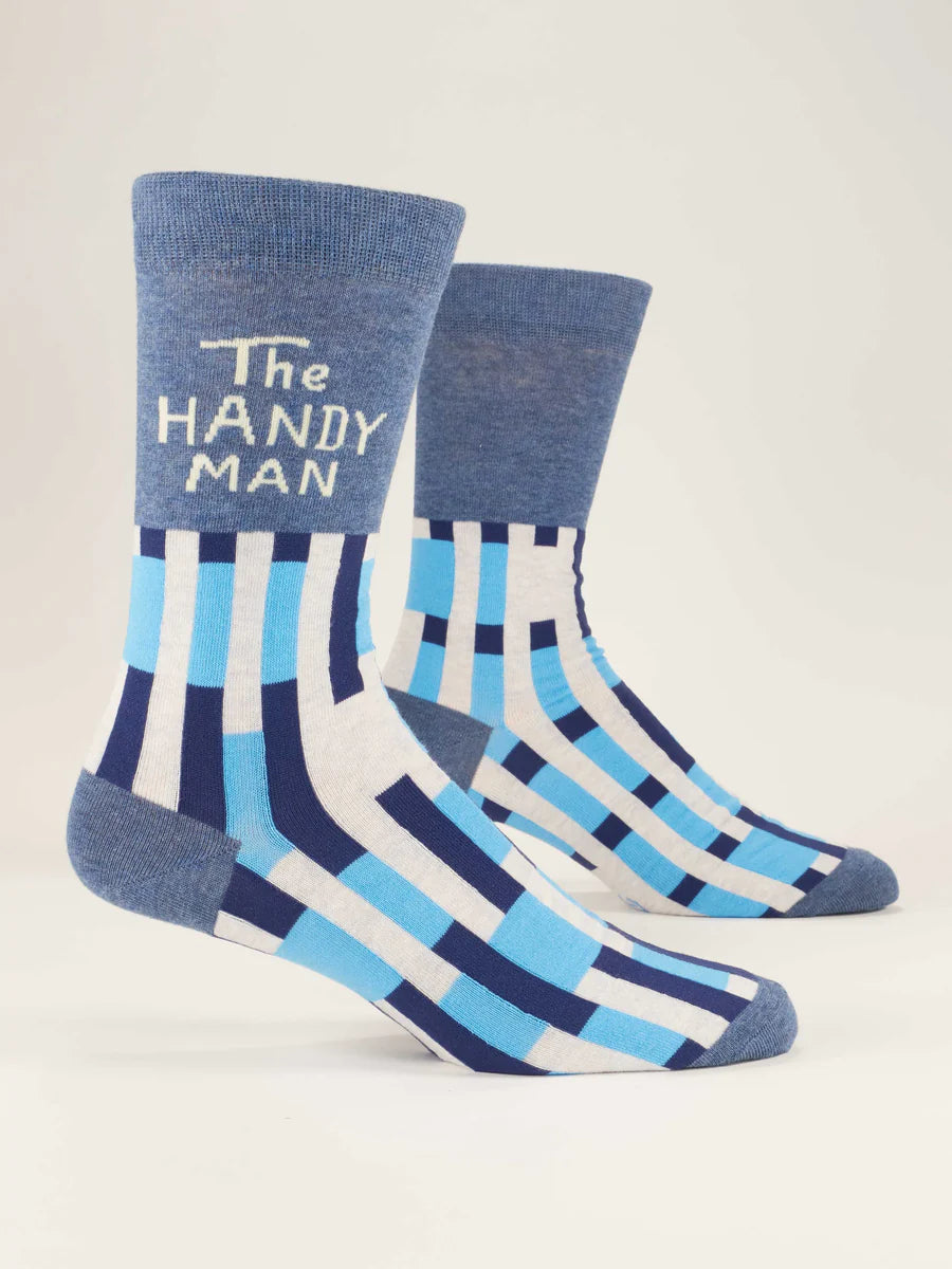 The Handyman | Men's Crew Socks | Blue Q