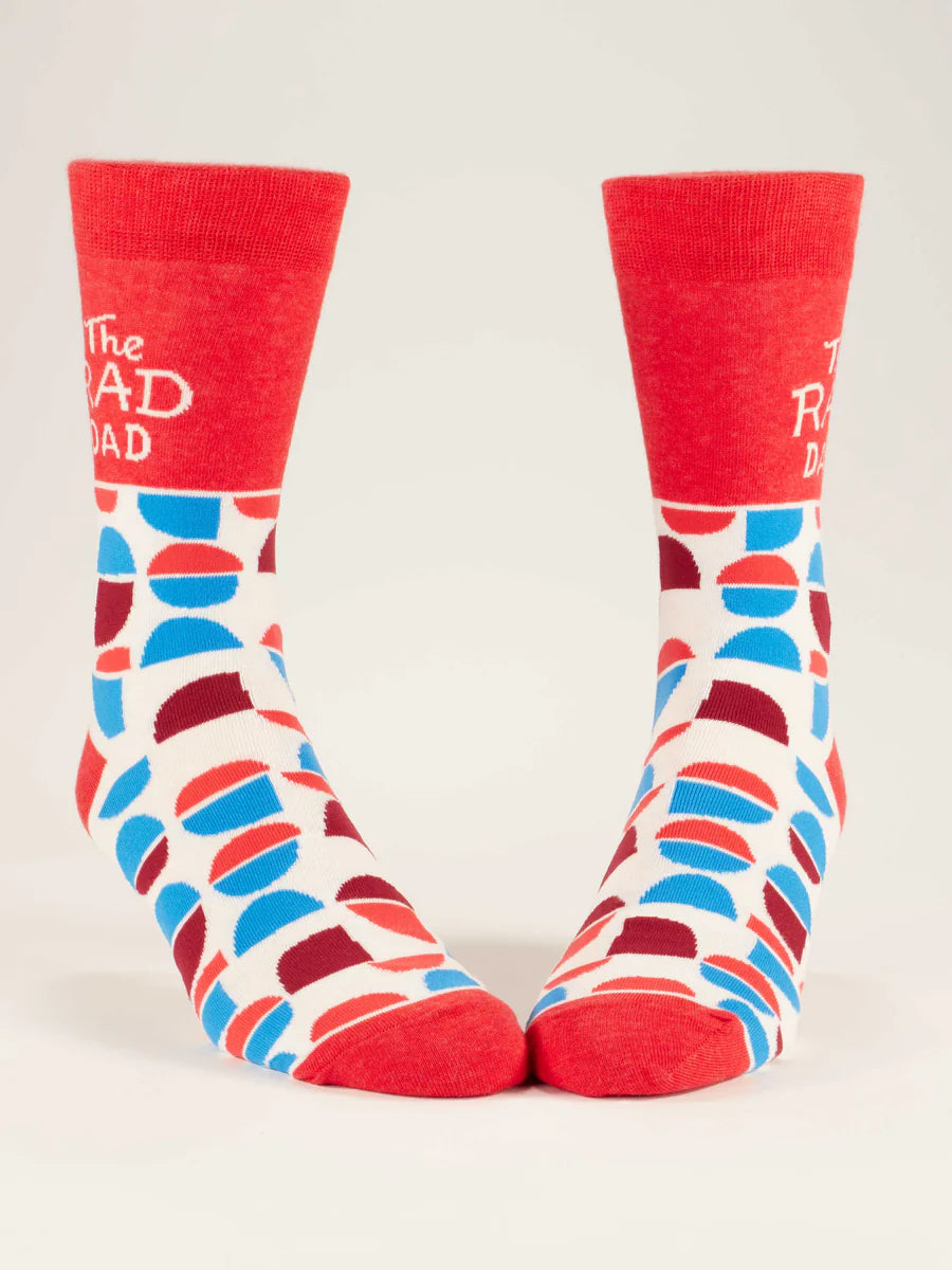 The Rad Dad | Men's Crew Socks | Blue Q