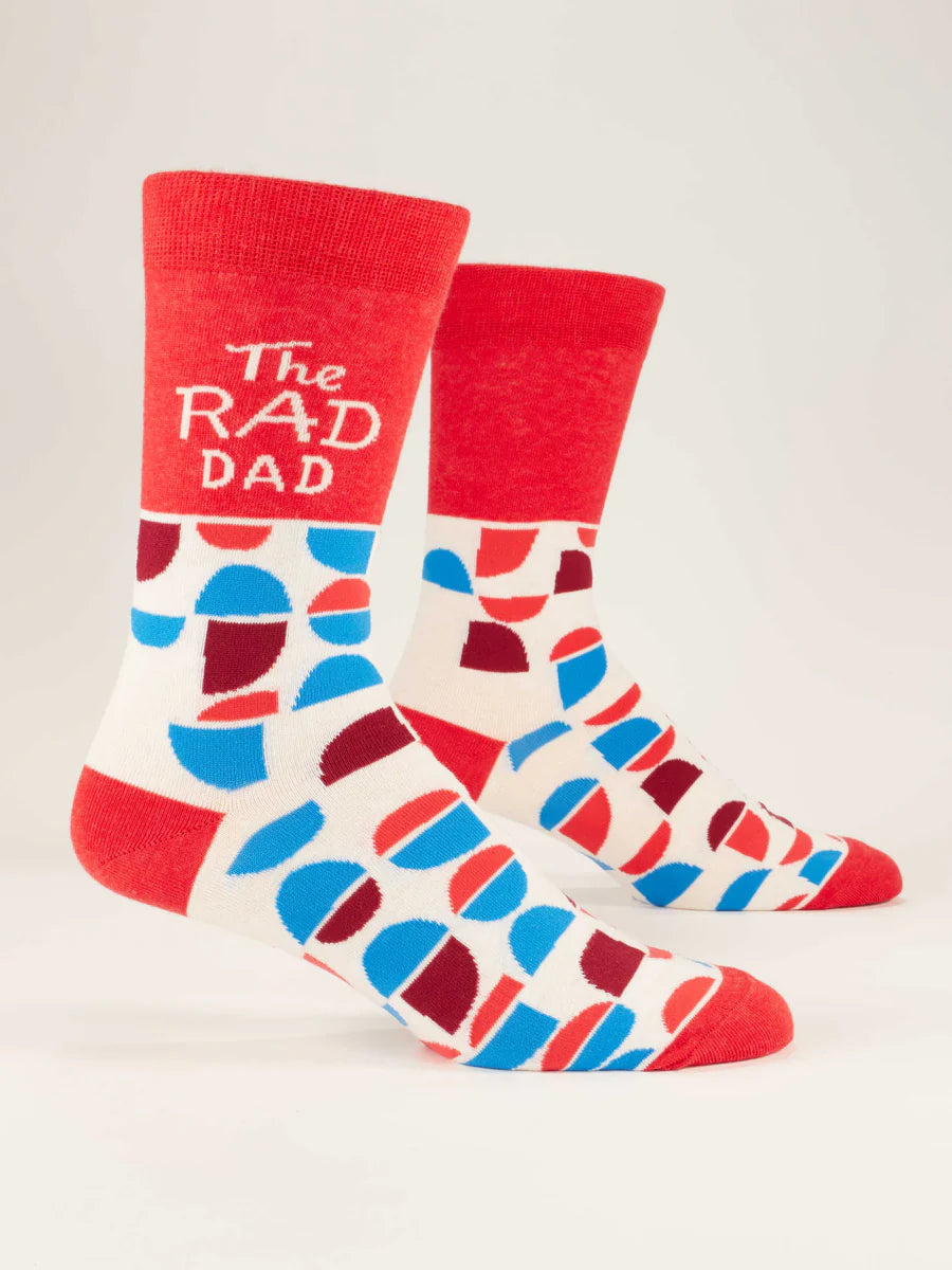 The Rad Dad | Men's Crew Socks | Blue Q