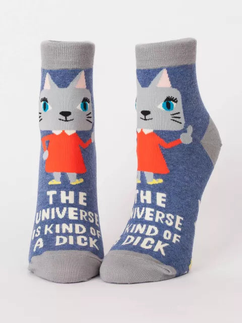 The Universe Is Kind Of A Dick | Women's Ankle Socks | Blue Q