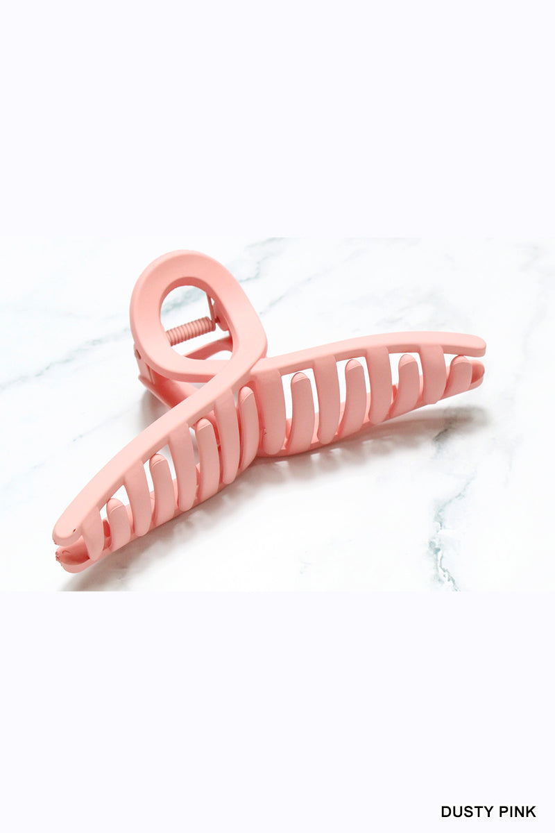 Twist Hair Claw Clip (5") | Dusty Pink