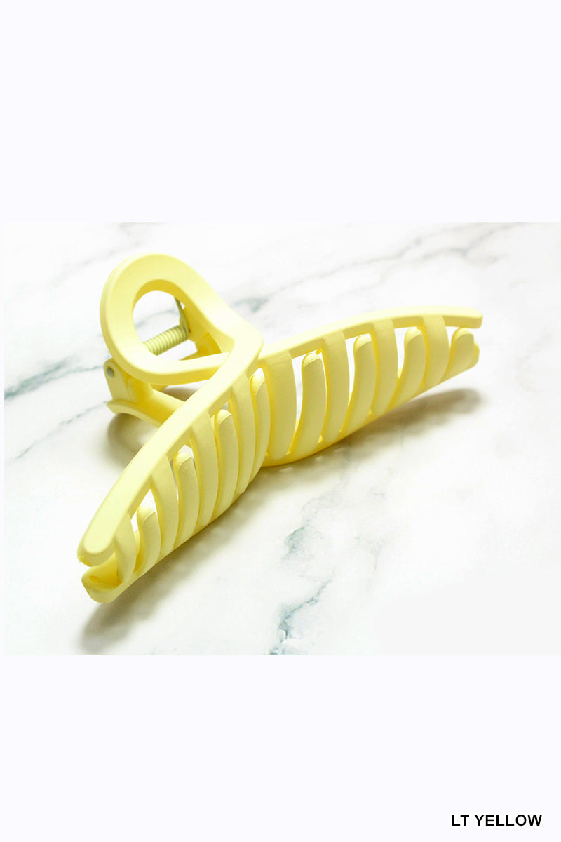 Twist Hair Claw Clip (5") | Light Yellow