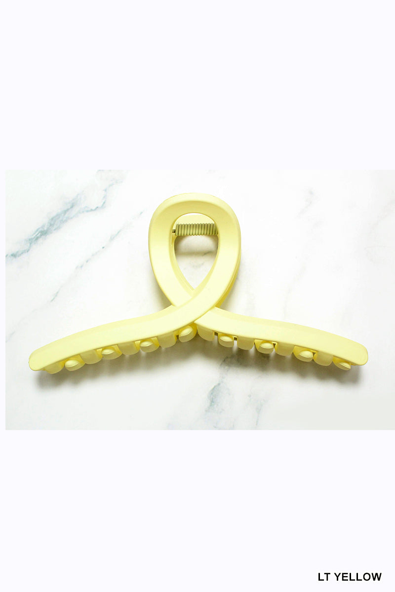 Twist Hair Claw Clip (5") | Light Yellow