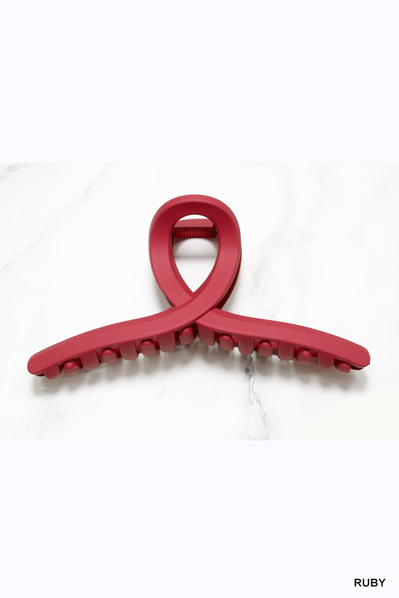 Twist Hair Claw Clip (5") | Ruby