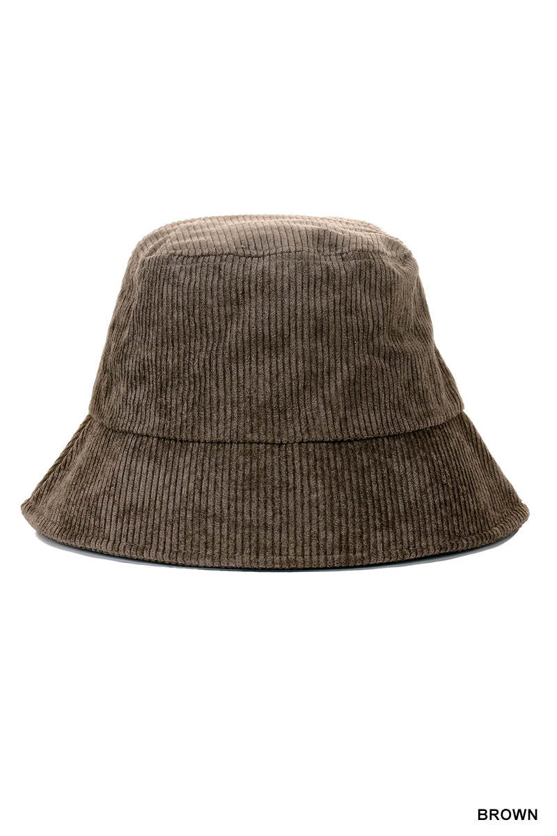 Corduroy Bucket Hat | Brown