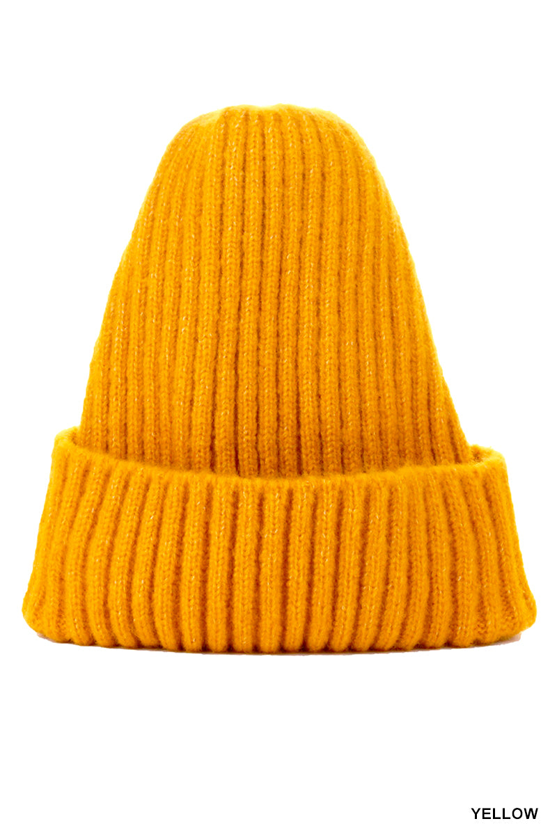 Warm Knitted Toque | Yellow *FINAL SALE*