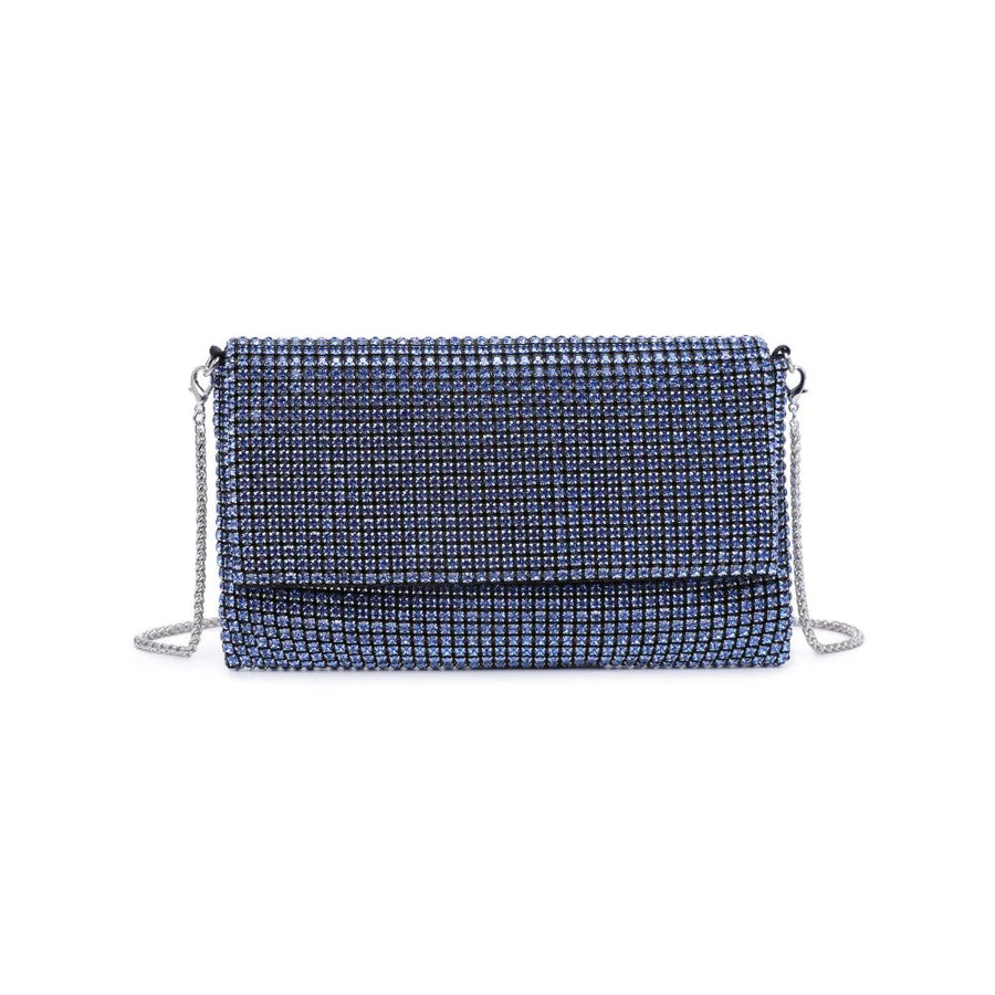 Vivi Rhinestone Evening Bag | Blue