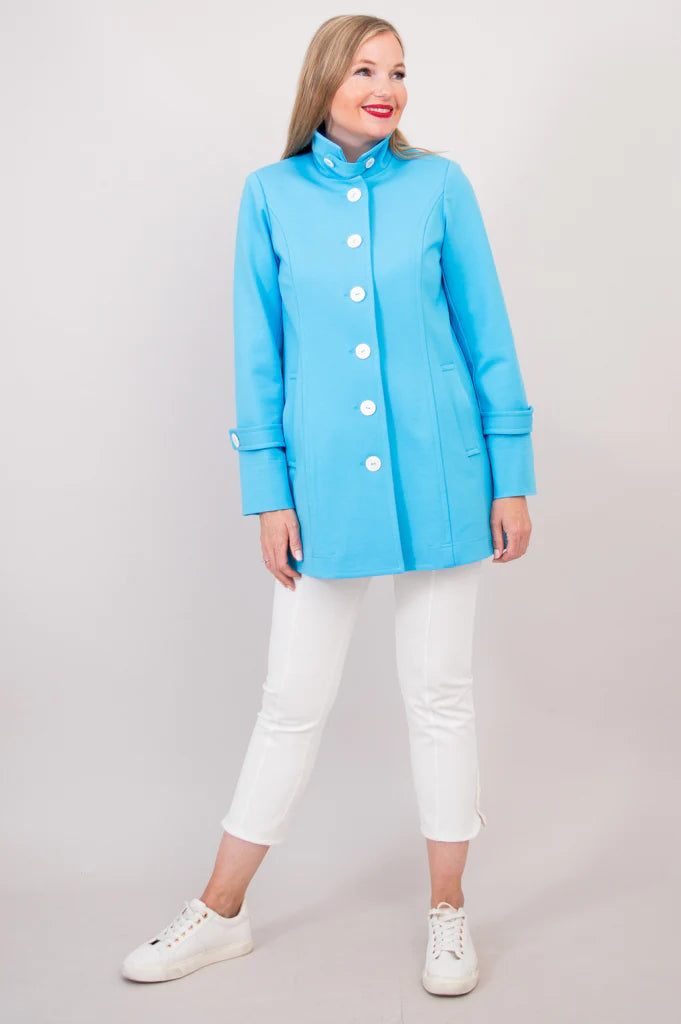 Spring Forward Modal Jacket - Turquoise