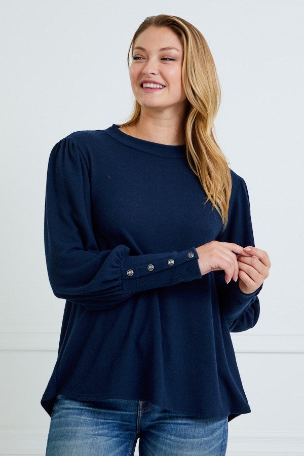 Shelbey | Button Sleeve Top