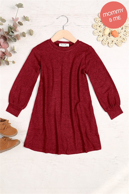 Spiced Harvest | Long Sleeve Dress | Adult Sizes | Dark Ruby