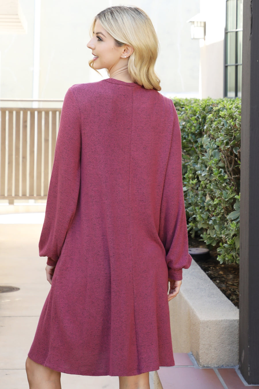 Spiced Harvest | Long Sleeve Dress | Adult Sizes | Raspberry