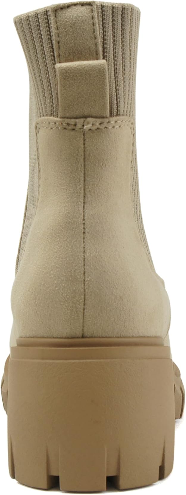 Zordy | Lug Sole Heeled Chelsea Boots | Light Wheat