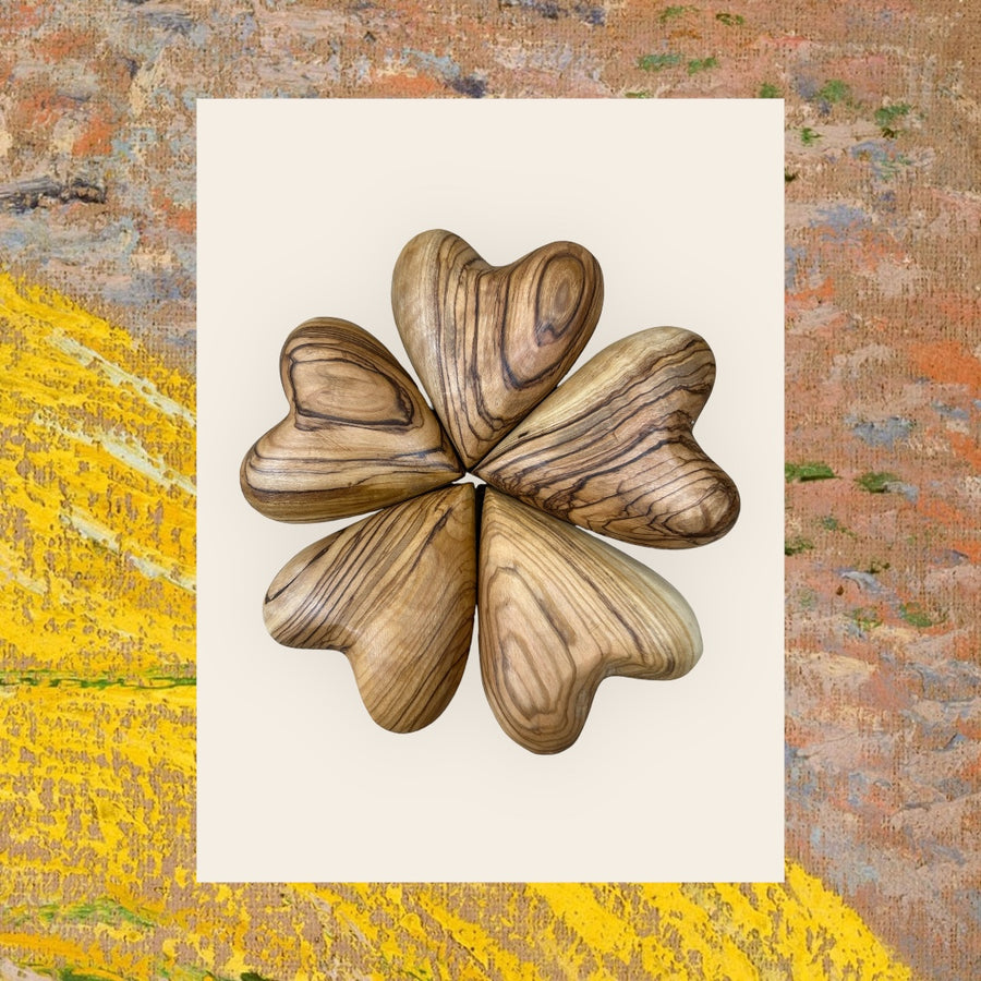 Palestinian Fair Trade Olive Wood Hearts
