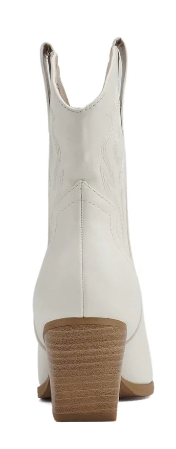 Wildest Dreams Ankle Boots | White