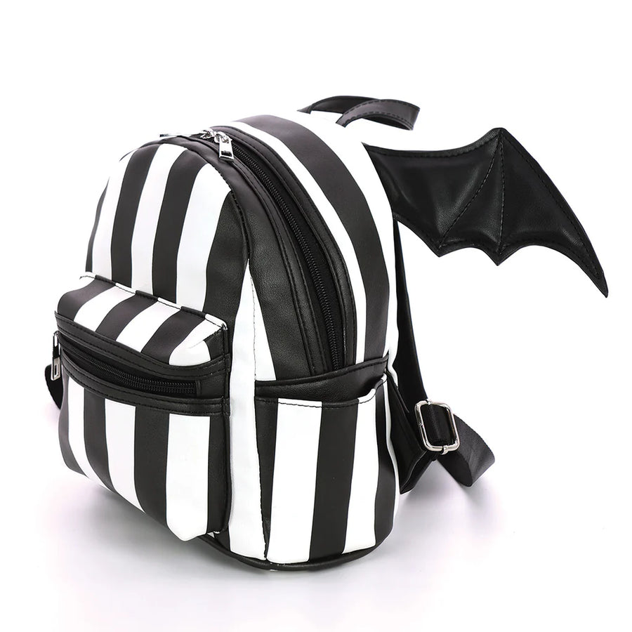 Bat Wing Stripe Mini Backpack