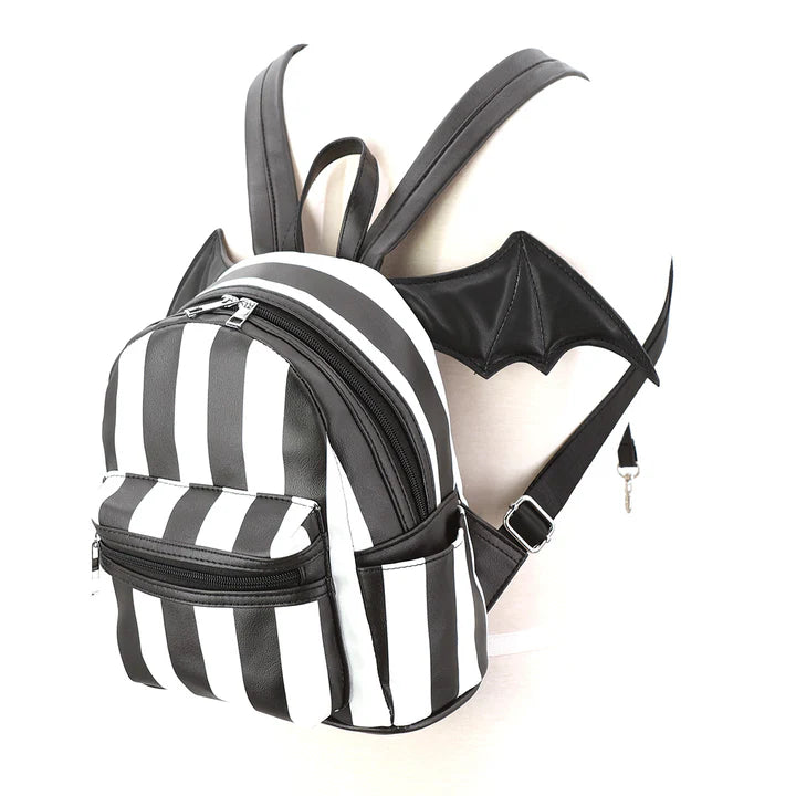 Bat Wing Stripe Mini Backpack