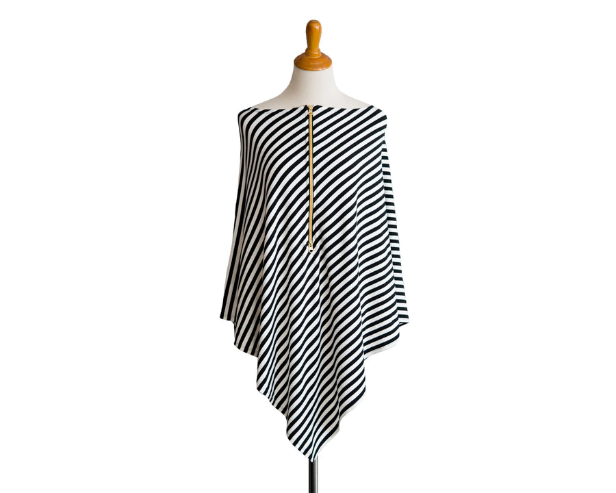 Baby Leaf 6-in-1 Cover (Black And White Stripe)