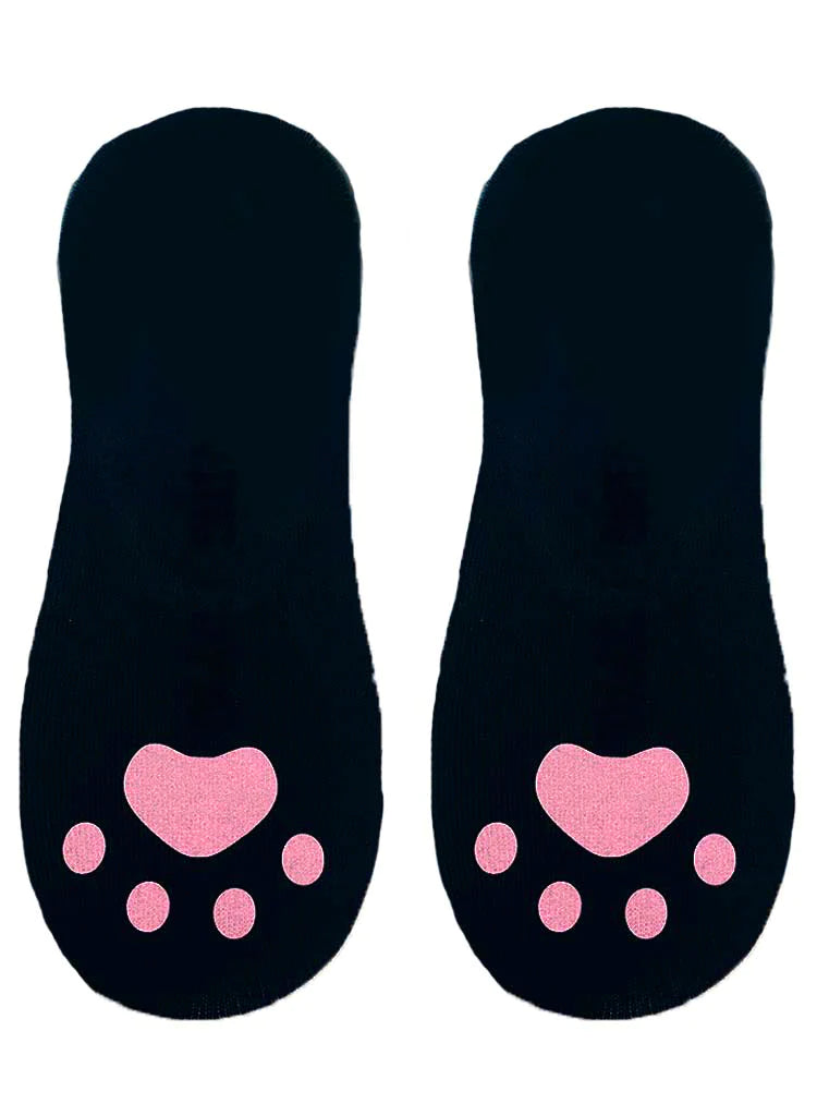 Black Kitty Liner Socks | Living Royal