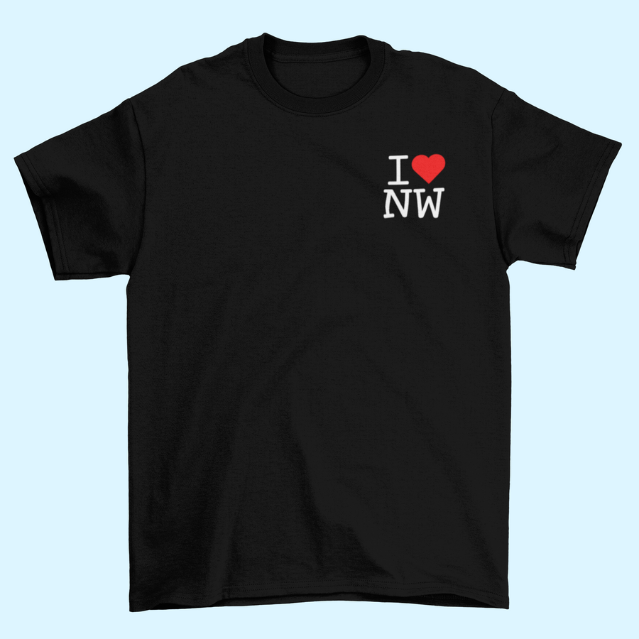 I❤️NW | Tee | Left Chest Logo (Infant Sizes up to Adult 5X)
