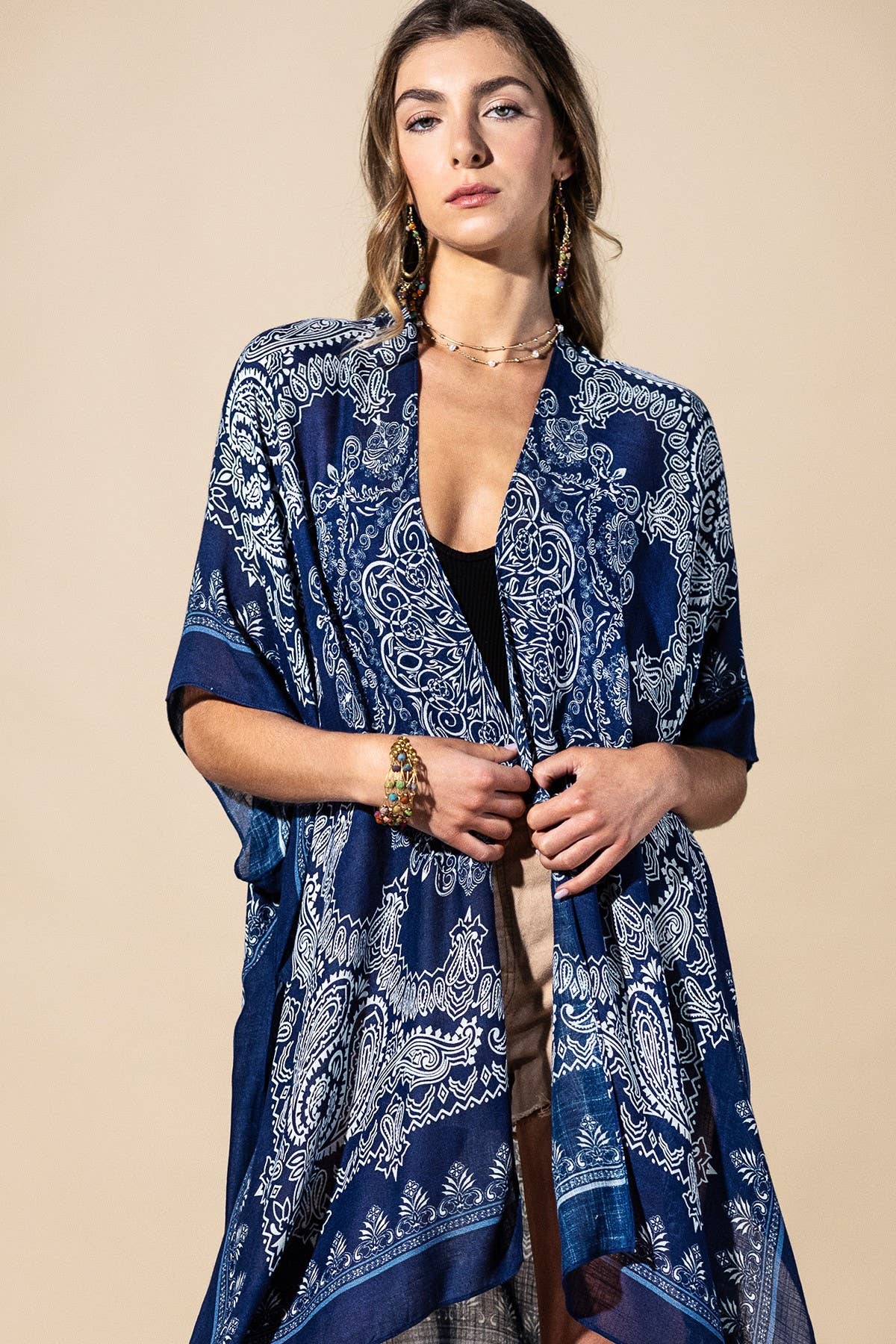 Indigo Mandala Viscose Cover-Up – 🍋The Zesty Lemon Clothing Co🍋