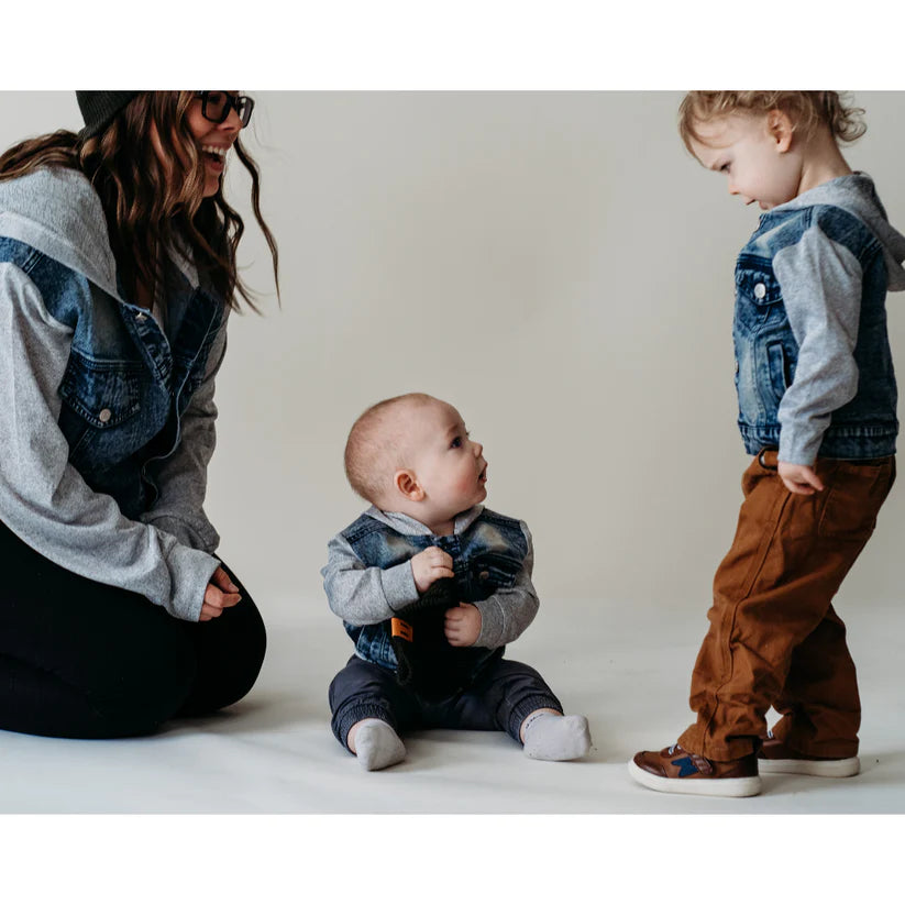 Stevie Hooded Denim Jacket | Infant and Kids Sizes