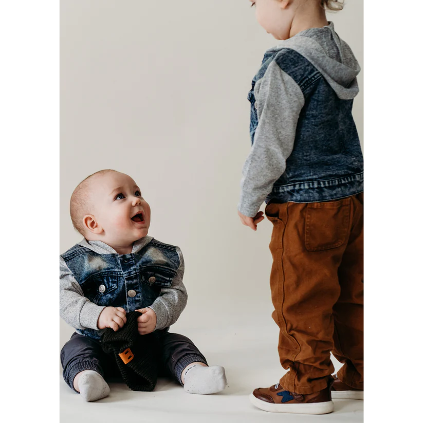 Stevie Hooded Denim Jacket | Infant and Kids Sizes